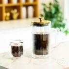 Zaparzacz z podwójną ścianką 1 l - TULIP Złoty Mat (0664) - zdjęcie