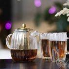 Zaparzacz do herbaty 1 l - TULIP Złoty mat (29316) - zdjęcie