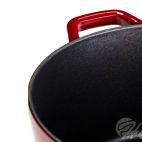 Garnek żeliwny 5,0 l - NATUR IRON / bordo - zdjęcie