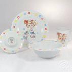 Zestaw naczyń dla dzieci - CALINECZKA / W009 Dziewczynka - zdjęcie
