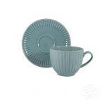 Filiżanki 0,20 l ze spodkiem dla 6 osób - K60 DAISY Turkus - zdjęcie