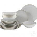 Zestaw talerzy dla 6 osób / 18 części - 6630Z Szary (Boss) - zdjęcie