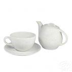 Zestaw do herbaty dla 1 osoby / 3 części - 6750 Art Biały - zdjęcie