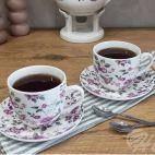 Filiżanki 250 ml ze spodkiem 2 szt. / CR2-13 - zdjęcie