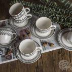 Filiżanki 250 ml ze spodkiem 6 szt./ CR6-106 - zdjęcie