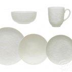 Talerz deserowy 20,5 cm - KE00 HANAMI / kremowy - zdjęcie