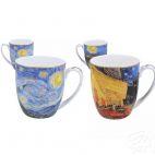 Kubki 400 ml - 2 szt. - V. van Gogh / Taras kawiarni nocą i Gwiaździsta noc (830-7219) - zdjęcie