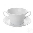 Bulionówka 0,35 l ze spodkiem - 1000 VENUS biała - zdjęcie