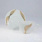 Filiżanka 0,40 l ze spodkiem - OLYMPIA / Chantal złota - zdjęcie