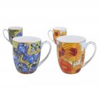 Kubki 400 ml - 2 szt. - V. van Gogh / Słoneczniki i Irysy (830-7220) - zdjęcie