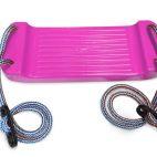 Huśtawka deska,płaska PRODUKT POLSKI RÓŻOWA - zdjęcie