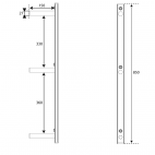 Uchwyt Wieszak (1szt) Na Obciążenia talerze na ściane KSSL065 K-SPORT - zdjęcie
