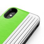 Etui do iPhone X/Xs Zizo Retro Series - zielono-czarne - zdjęcie