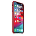 Etui do iPhone Xs Max Apple Leather Case - czerwone - zdjęcie