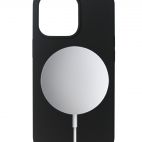 Etui do iPhone 13 Pro Max eSTUFF Silicone Magsafe - czarne - zdjęcie