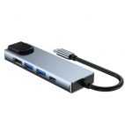 Adapter Tech-Protect V3-Hub 5in1 - Szary - zdjęcie