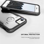 Etui do iPhone 7/8 ZIZO Shock Case - Przeźroczyste/czarne - zdjęcie