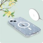 Etui do iPhone 15 Pro Max Tech-Protect Glitter MagSafe - Przeźroczyste - zdjęcie