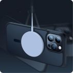 Etui do iPhone 15 Pro Tech-Protect Magmat MagSafe - Przeźroczysty/czarny - zdjęcie