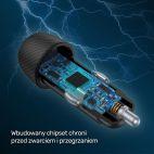 Ładowarka samochodowa Unitek P1400 38W USB-A USB-C - czarna - zdjęcie