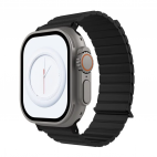 Pasek do Apple Watch 44-49MM JCPAL FlexDuo - Czarny - zdjęcie