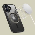 Etui do iPhone 16 Tech-Protect MagMat MagSafe black clear - przezroczyste - zdjęcie
