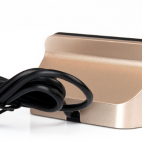 Stacja dokująca Aluminiowa do iPhone ALU - złota - zdjęcie