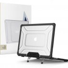 Obudowa Tech-Protect Smartshell Pro MacBook Air 13 M2 M3 M4 2023-2025 BLACK/CLEAR - zdjęcie