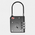 Kłódka KeySmart do walizki z lokalizatorem kompatybilna z Apple Find My black - zdjęcie