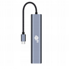 Przejściówka TB USB-C HUB 6w1 - HDMI, USBx3, PD, RJ-45 - zdjęcie