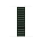 Apple do pasek do Apple Watch 41mm z karbowanej skóry rozmiar M/L - zielony - zdjęcie