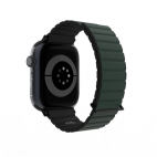 Pasek do Apple Watch 42-49MM JCPAL FlexDuo - Czarny/Ciemno zielony - zdjęcie 
