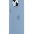 Etui do iPhone 15 Apple Silicone MagSafe - Zimowy Błękit - zdjęcie 