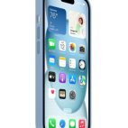 Etui do iPhone 15 Apple Silicone MagSafe - Zimowy Błękit - zdjęcie 