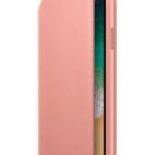 Etui do iPhone Xs Apple Leather Folio Case - różowe - zdjęcie