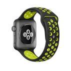 Pasek do Apple Watch 44/45/49 mm TECH-PROTECT Softband - czarno-zielony - zdjęcie