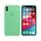 Etui do iPhone Xs Max Apple Silicone - zielone - zdjęcie 