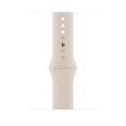 Apple Watch SE 2 44mm aluminium w kolorze księżycowej poświaty z paskiem sportowym w kolorze księżycowej poświaty - zdjęcie