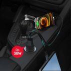 Ładowarka samochodowa Unitek P1400 38W USB-A USB-C - czarna - zdjęcie