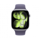Apple Watch S11 42mm aluminium w kolorze srebrnym z paskiem sportowym w kolorze mleczny fiolet M/L - zdjęcie