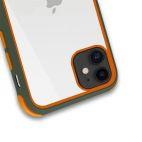 Etui do iPhone 11 Crong Trace Clear Cover - cyjan/pomarańczowy - zdjęcie 