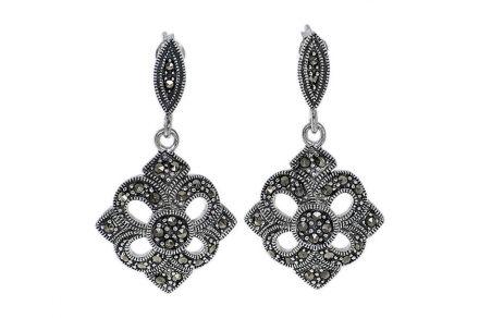 Srebrne kolczyki z markazytami - zdjęcie główne