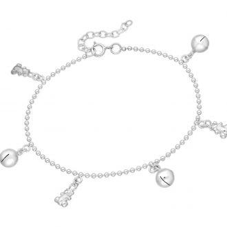 Srebrna bransoletka z wisiorkami charms - zdjęcie główne