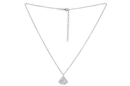 Srebrny naszyjnik z cyrkoniami - zdjęcie główne