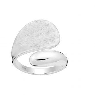 Efektowny srebrny pierścionek - Europa 11, US 6 - zdjęcie główne