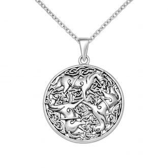 Srebrny wisiorek z celtyckim symbolem wiecznej miłości - zdjęcie główne