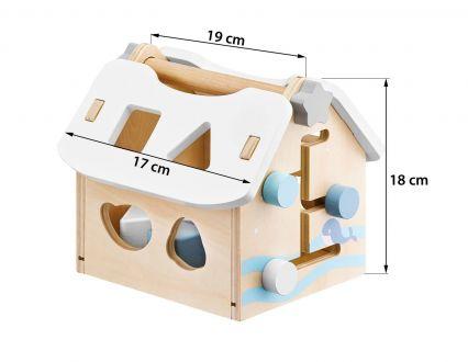 Sorter - drewniany domek edukacyjny z klockami - zdjęcie główne