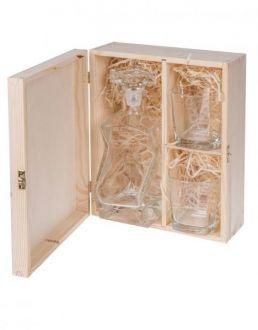 Karafka + 2 Szklanki w Pudełku GRAWER - zdjęcie główne