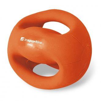 Piłka lekarska z uchwytami 2 kg Grab - Insportline - zdjęcie główne