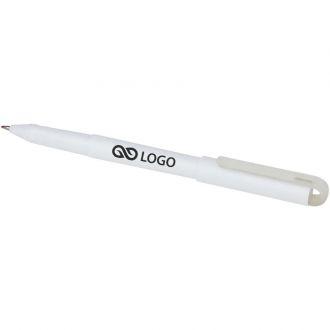 Długopis żelowy z tworzywa PET z recyklingu - Biały - zdjęcie główne